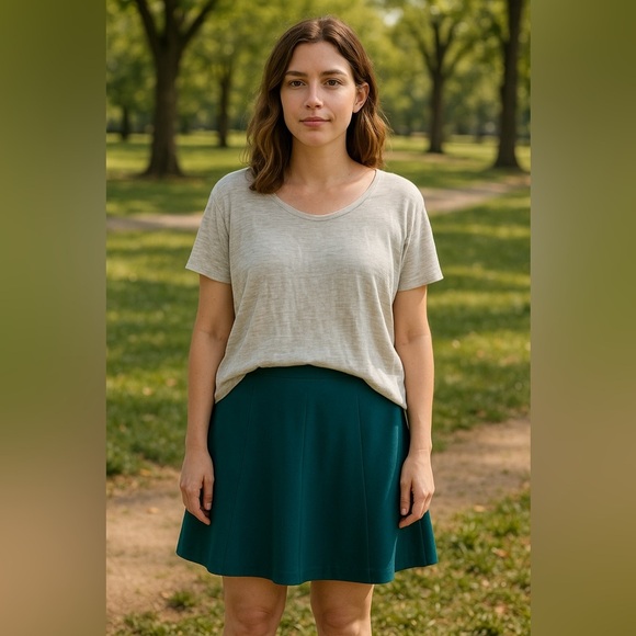 Vince Heather Gray Relaxed Short Sleeve Tee Size Small Minimalist Luxe Basics - Picture 3 of 7